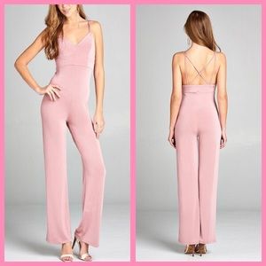 Sexy v-neck jumper with back cross strap.